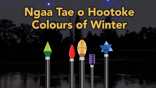 Colours of Winter with Hamilton Jetty Sculpture and scene in the background.