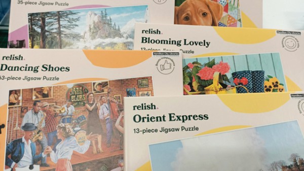 Different types of 13 piece jigsaw puzzles from our Memory Care Collection.