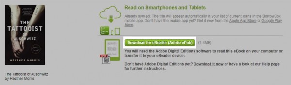 Download for eReader  - BorrowBox